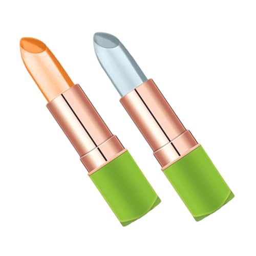 NIYANGLE 2stücke Teiliges Color Changing Lip Balm Mit Temperaturverändernder Lippenbalsam Für Feuchtigkeitsspendende Lippenpflege Natürlichen Farbtönen Natural Nude Kiss von NIYANGLE