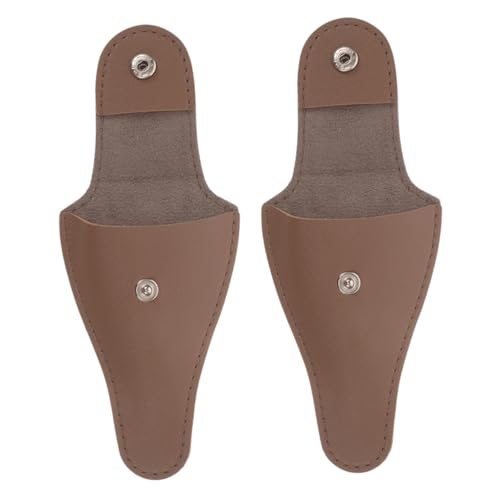 NIYANGLE 2stücke Teiliges Set Nagelscheren Schutzhülle Aus Pu Leder Praktische Abdeckung Für Maniküre Und Pediküre-werkzeuge Stilvoller Organizer Für Nagelscheren Und Pflegeutensilien von NIYANGLE