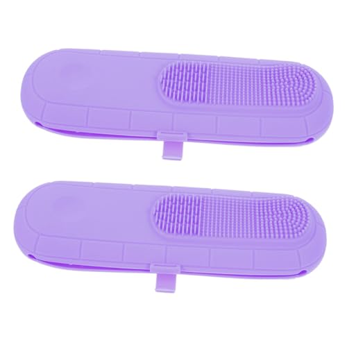 NIYANGLE 2stücke Tragbare Kosmetiktasche Für Make-up Pinsel Multifunktionale Organizer Für Reise Sicheres Aufbewahrungsdesign Mit Verschluss Für Kosmetik-Tools von NIYANGLE