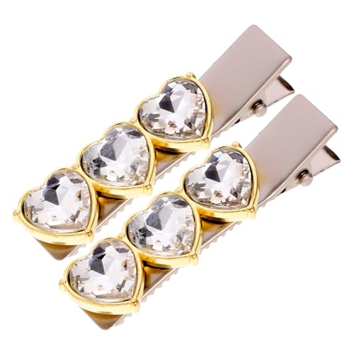 NIYANGLE 2stücke Transparente Herz-haarspangen Für Damen Eleganter Haarschmuck Für Hochzeiten Partys Und Alltag Leicht Und Langlebig Für Feines Und Dickes Haar von NIYANGLE