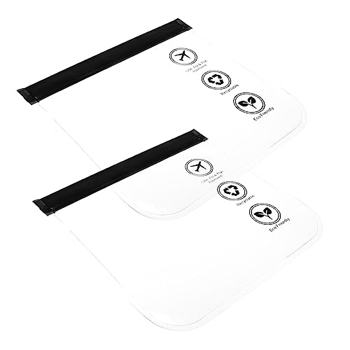 NIYANGLE 2stücke Transparenter Kosmetiktasche Reisetasche Für Make-up Kulturbeutel Aus Eva Aufbewahrungstasche Mit Organizer Tragetasche Für Kosmetik Praktische Lagerung Für Reisen Und von NIYANGLE