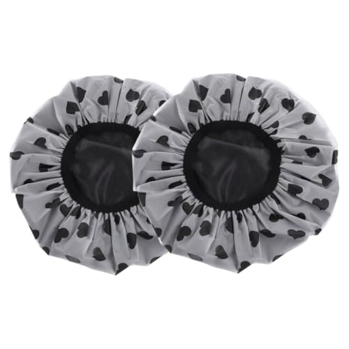 NIYANGLE 2stücke Verstellbare Große Satin-duschhauben Für Frauen Wasserdichte Haarhaube Zum Schlafen Wiederverwendbare Badekappe Für Langes Haar von NIYANGLE