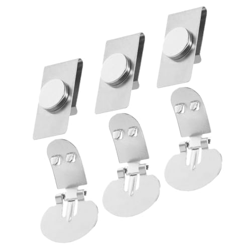 NIYANGLE 3paare Unsichtbare Magnetische Krawattenhalter Aus Edelstahl Kleidungsclips Und Krawattenklammern Für Herren Praktische Accessoires Für Business Und Anlässe von NIYANGLE