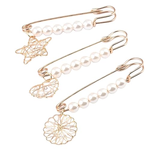 NIYANGLE 9stücke Perlen Broschen Für Damen Elegante Anstecknadeln Für Kleidung Schals Taschen Und Hüte Stilvolle Accessoires Für Besondere Anlässe von NIYANGLE
