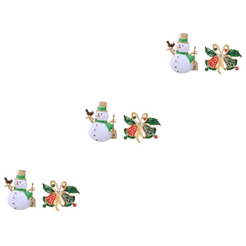 NIYANGLE 3 Sätze Schneemann Brosche Weihnachtsschmuck Weihnachts-emaille-anstecknadel Urlaub Brosche Pins Urlaubsparty-brosche Weihnachtsbrosche Mode Brosche Legierung Green 2 Stücke * 3 NIYANGLE 3 Sätze Schneemann Brosche Weihnachtsschmuck Weihnachts-emaille-anstecknadel Urlaub Brosche Pins Urlaubsparty-brosche Weihnachtsbrosche Mode Brosche Legierung Green 2 Stücke * 3 von NIYANGLE