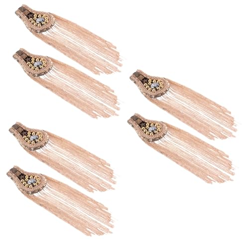 NIYANGLE 3 Sätze Schuhe Und Hüte All Match Mode Brosche Kleiner Anzug Quaste Epauletten Quaste Schulterbrett Epauletten Zubehör Schulterabzeichen Fransen Vintage Quasten 2 STÜCKE * 3 von NIYANGLE