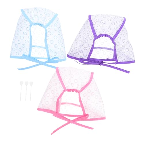 NIYANGLE 3 Sets Frosting Cap Highlight Haarfärbemittel Farbstoff Kit Färbung Frosting Cap Mit Häkelnadel Für Salon DIY Haarfärben Friseur NIYANGLE 3 Sets Frosting Cap Highlight Haarfärbemittel Farbstoff Kit Färbung Frosting Cap Mit Häkelnadel Für Salon DIY Haarfärben Friseur von NIYANGLE