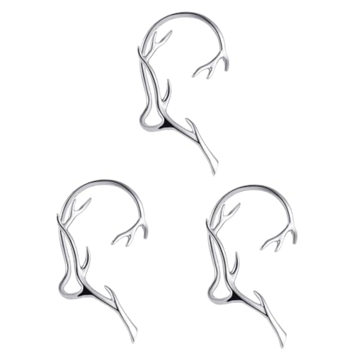 NIYANGLE 3 Stck Ear Clip Ohrklemme Damen Ohrschmuck Kreativ Baumzweig Design Chic Ohrdekoration Komfortabel Ohrloch Geeignet für Party Tanz von NIYANGLE