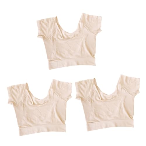 NIYANGLE 3 Stck. Waschbare Achselpads für Damen Ultra Dünnes Saugfähiges Unterarm Sweat Pad Komfortable Schweißschutzweste für Sommer Atmungsaktiv und Elastisch von NIYANGLE
