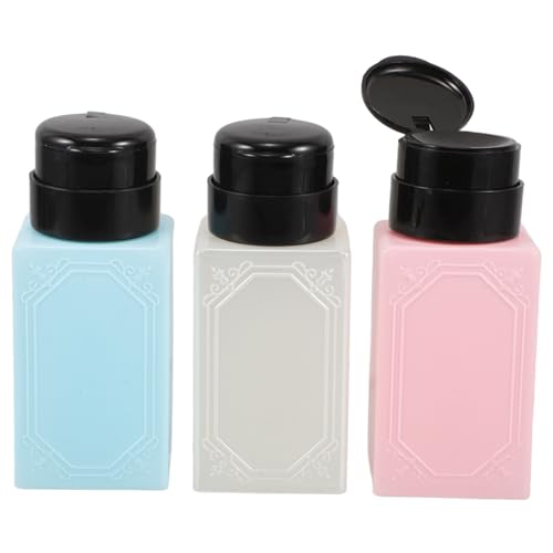 NIYANGLE 3stücke Teiliges Nachfüllbare Alkoholspender Mit Druckpumpe Maniküre Behälter Für Nagellackentferner Und Makeup Entferner NIYANGLE 3stücke Teiliges Nachfüllbare Alkoholspender Mit Druckpumpe Maniküre Behälter Für Nagellackentferner Und Makeup Entferner von NIYANGLE