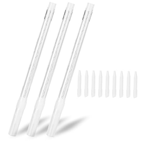 NIYANGLE 3stücke Weißer Marker Radierer Tragbarer Kosmetik Entferner Für Augenbrauen Make-up Stift Multifunktionale Radierer Für von NIYANGLE