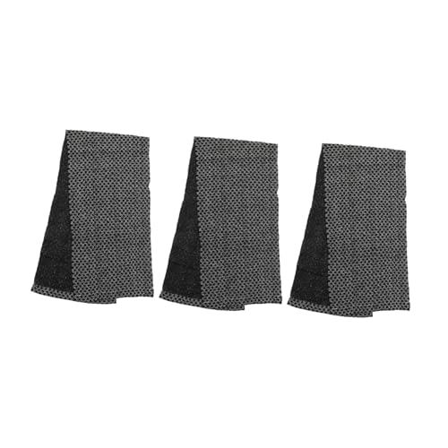 NIYANGLE 3 Stück Badetuch Körperwäscher Peeling-Handtuch überdimensioniert Luffa Zurück handtücher werkzeug tragbare Badewäscher Körperpeeling Badeschrubber Polyester Black von NIYANGLE