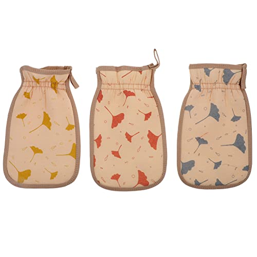 NIYANGLE 3stücke Teiliges Duschreinigungstuch Waschhandschuhe Für Peeling Körperreinigung Hochwertige Saugfähige Handtücher Für Verbessertes Badeerlebnis Schnell Trocknend Sanft Zur von NIYANGLE