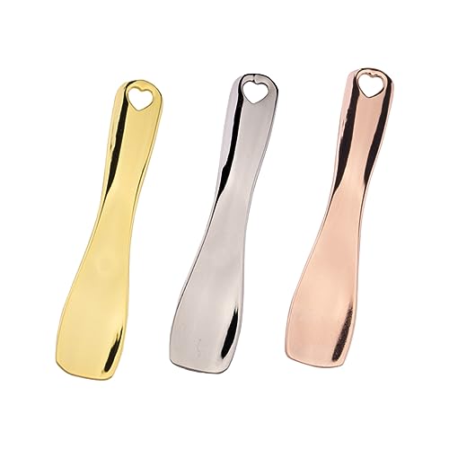 NIYANGLE 3stücke Schönheitsspatel Schönheitsschaufel Metall Gesichtscreme Löffel Kosmetik Werkzeug Für Masken Peelings Seren Tonerde Hautpflege von NIYANGLE