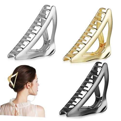 NIYANGLE 3stücke Große Haarklammern Für Dickes Haar Metall Haarklammern Mit Starkem Halt Für Frauen Und Mädchen Haarschmuck Für Verschiedene Haartypen Und Stile von NIYANGLE