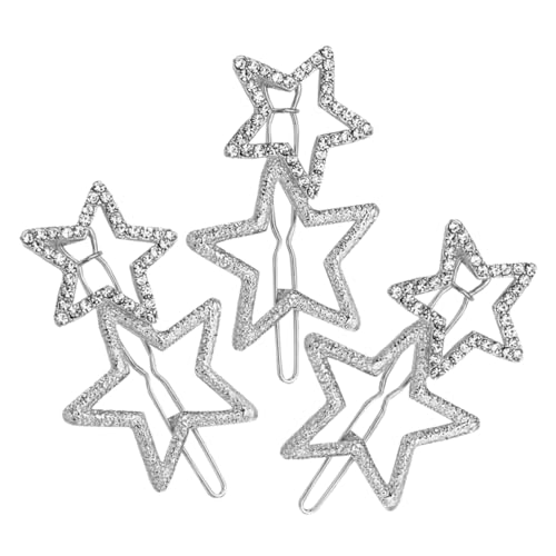 NIYANGLE 3stücke Strass Stern Haarspangen Bling Haar Zubehör Für Frauen Mädchen Dekorative Haarnadeln Mit Strasssteinen Rutschfeste Haarspangen von NIYANGLE