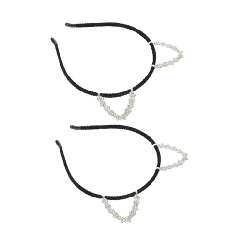 NIYANGLE 3stücke Teiliges Katzenohren Haarband Mit Kristallen Glitzernde Haarschmuck Für Partys Geburtstage Und Halloween Rhinestone Haarschmuck Für Mädchen Und von NIYANGLE