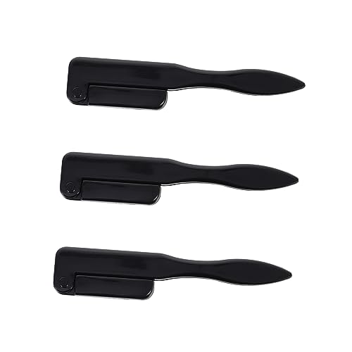 NIYANGLE 3 Stück Mini Augenbrauenbürste Wimpern Bürste Mascara Bürste Make Up Pinsel Schwarz zum Entwirren und Glätten Wimpern für Professionelles und Privates Make Up von NIYANGLE