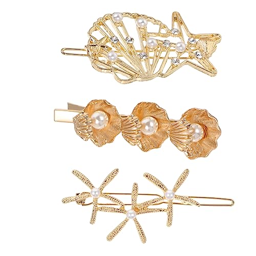 NIYANGLE 3stücke Haarnadel Mit Metallperlen Haarspangen Aus Metall Mit Perlen Für Frauen Haarschmuck Für Mädchen Für Hochzeiten Partys Und Alltag von NIYANGLE