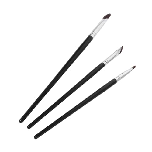 NIYANGLE 3 Stück Teiliges Augen Make Up Pinsel mit Weichen Präzisen Detail und Konturpinseln für Lidschatten und Augenbrauen Langlebig Leicht zu Reinigen für Professionelle und Mobile von NIYANGLE