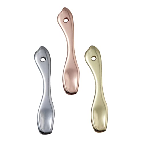 NIYANGLE 3 Stück Teiliges Kosmetikspatel Hautpflege Löffel für Gesichtscreme und Masken aus Hautfreundlichem Zinklegierung Wiederverwendbar für Zuhause Salon von NIYANGLE