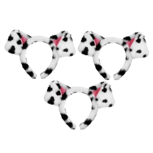 NIYANGLE 3 Stücke Teiliges Hundeohren Stirnband Weiches Langlebiges Cosplay Accessoire für Halloween Themenpartys Fotoshootings Bequemes Kopfband für Erwachsene von NIYANGLE