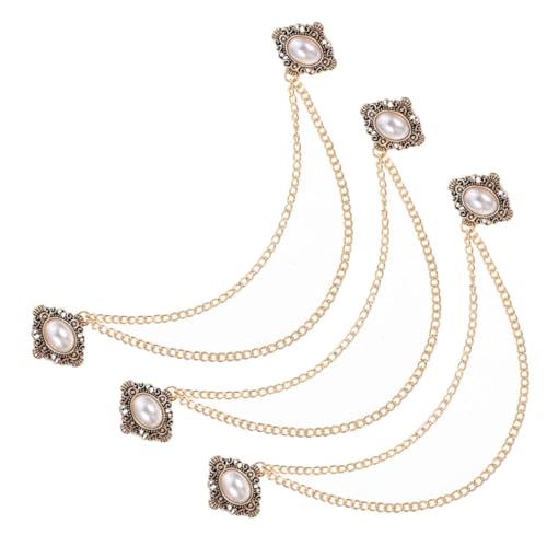NIYANGLE 3-teilige Herren-brosche Mit Kette: Retro-anzug-anstecker – Anstecknadel Mit Kunstperle Für Anzugkragen, Geschäftstreffen, Formelle Veranstaltungen Und Smoking-stil NIYANGLE 3-teilige Herren-brosche Mit Kette: Retro-anzug-anstecker – Anstecknadel Mit Kunstperle Für Anzugkragen, Geschäftstreffen, Formelle Veranstaltungen Und Smoking-stil von NIYANGLE