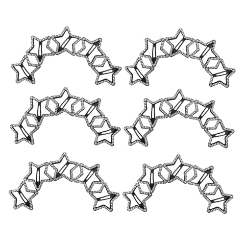 NIYANGLE 30stücke Strass-haarspangen Mit Stern-design Glas-haarspangen Glitzernde Haar-accessoires Haarspangen Mit Hohldetail Styling-tools Für Frauen Damen Und Mädchen von NIYANGLE