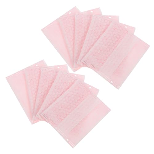 NIYANGLE 30 Stück Tragbarer Make-up-Entferner aus Baumwolle Entferner-Pads Make-up-Pads aus Baumwolle machen Abschminkpads Gesichtstücher, Make-up-Entferner Pflanzenfasern Rosa von NIYANGLE
