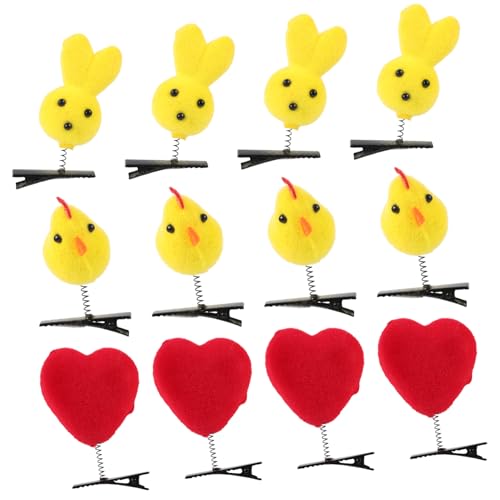 NIYANGLE 30Stücke Haarnadeln Niedliche Frühlings Kopfschmuck Requisiten Mit Hühner Und Hasenmotiven Haarclips Für Feste Und Anlässe NIYANGLE 30Stücke Haarnadeln Niedliche Frühlings Kopfschmuck Requisiten Mit Hühner Und Hasenmotiven Haarclips Für Feste Und Anlässe von NIYANGLE