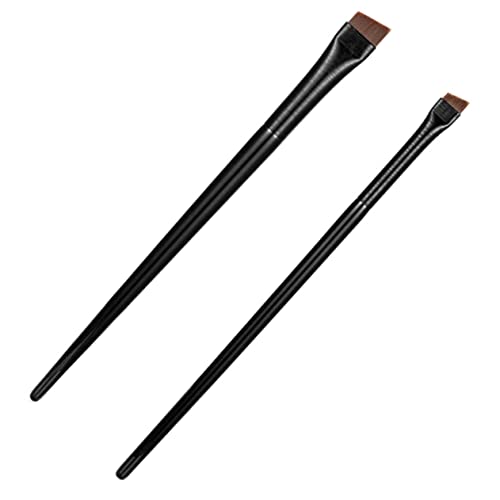 NIYANGLE 3sätze Teiliges Augenbrauen Und Eyeliner-pinselset Präzisions-pinsel Für Augen-make-up Ergonomische Geschwungene Borsten Für Müheloses Formen Und Füllen Für von NIYANGLE