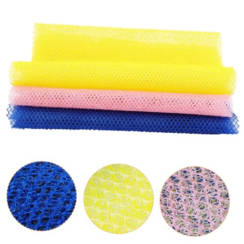 NIYANGLE 3Stücke Dusch Peeling Handtücher Körper Wäscher Für Sanfte Reinigung Rückenschrubber Mit Hoher Schaumwirkung Für Hauttypen von NIYANGLE