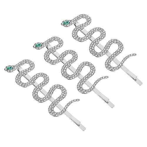 NIYANGLE 3stücke Teiliges Kreativer Haarspangen Im Schlangen-design Elegante Haarschmuck-accessoires Für Damen Für Halloween Und Besondere Anlässe Geeignet Für Haartypen von NIYANGLE