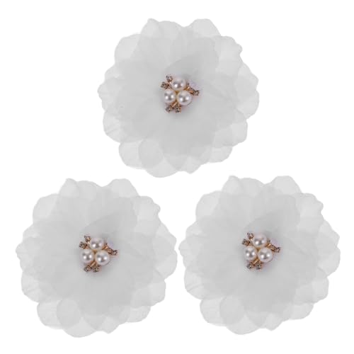 NIYANGLE 3stücke Blumen Haarspange Mit Perlen Verziert Haar Clips Für Mädchen Haarschmuck Für Geburtstage Partys Und Festivals von NIYANGLE