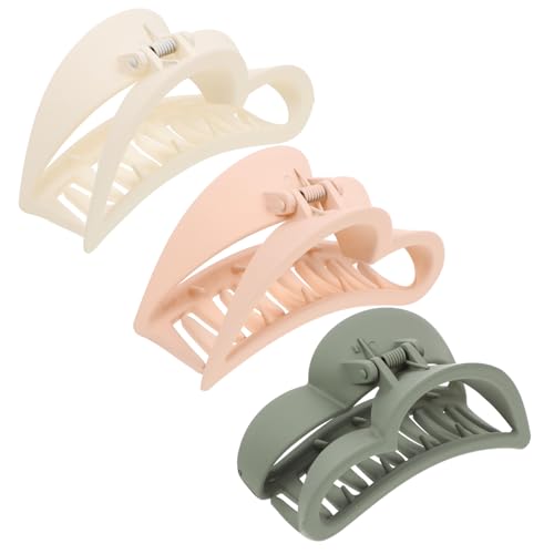 NIYANGLE 3stücke Herz-haarklammern Für Frauen Große Klaue-clips Rutschfeste Haarklammern Stark Haltend Aus Hochwertigem Material Für Langes Und Dickes Haar Vielseitig Für Verschiedene Anläs von NIYANGLE