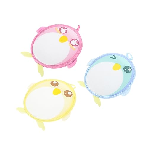 NIYANGLE 3stücke Cartoon Pinguin Badetücher Doppelseitige Badeutensilien Für Junge Mädchen Schöne Duschtücher Mit Weicher Textur Und Langlebigem Material Für Sanfte Hautpflege Baden von NIYANGLE