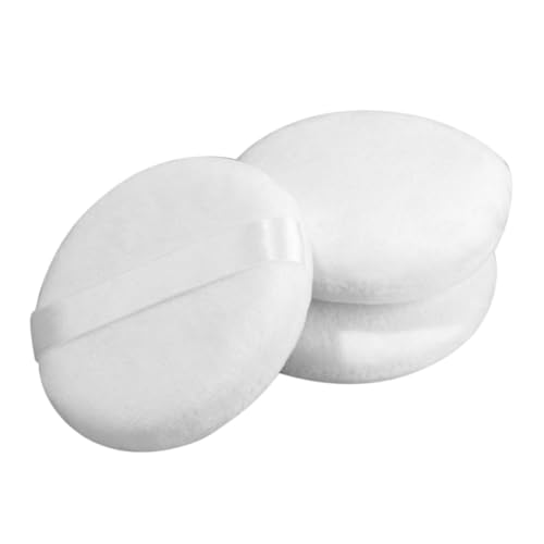 NIYANGLE 3stücke Loser Puderquaste Wattepads Gesicht Körper Make-up Velours Mit Band Applikator Rund Make-up Lidschatten Concealer Kosmetik Schwamm von NIYANGLE
