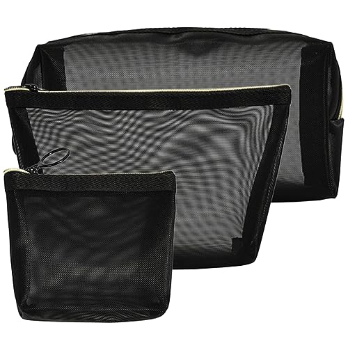 NIYANGLE 3stücke Multifunktionale Kosmetiktaschen Netzstoff Tragbare Reise Und Aufbewahrungstasche Für Toilettenartikel Make-up Und Alltagsgegenstände Für Mädchen von NIYANGLE