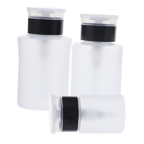 NIYANGLE 3stücke Pumpflasche Für Nagellackentferner Leere Push-down-pumpe Nachfüllbare Reiseflasche Make-up-entferner Lagerung Hautpflege Flüssigkeitsspender von NIYANGLE