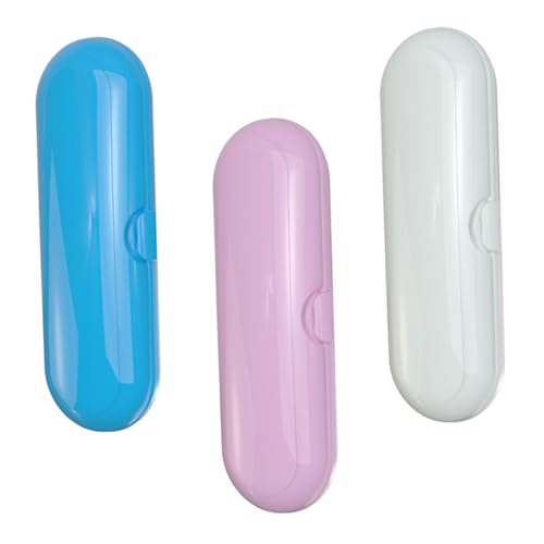 NIYANGLE 3stücke Reisezahnbürstenbox Aus Hochwertigem Material Kompakt Und Leicht Für Elektrische Zahnbürsten Praktischer Zahnbürsten-Organizer Mit Langer Lebensdauer Für Outdoor Und von NIYANGLE