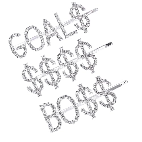 NIYANGLE 3stücke Teiliges Buchstaben Haarschmuck Mit Strass Haarspangen Für Und Mädchen Für Besondere Anlässe Und Tägliche Outfits Langlebiges Design Und Einfacher Transport von NIYANGLE