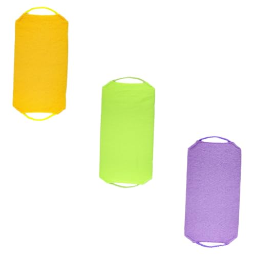NIYANGLE 3stücke Teiliges Duschpeeling-handtuch Exfolierender Rückenschrubber Aus Hochwertigem Material Doppelseitiges Design Für Sanfte Reinigung Für Körperpflege Und Hautpflege von NIYANGLE