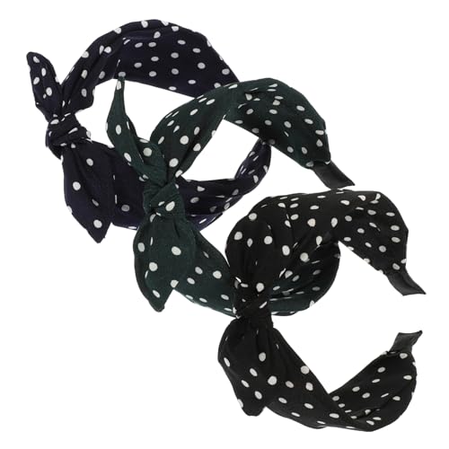 NIYANGLE 3stücke Teiliges Haarband Mädchen Mit Niedlichem Schleifendekor Gepunktete Stirnbänder Für Partys Und Besondere Anlässe Hochwertige Verarbeitung Für Einen Bezaubernden Look von NIYANGLE