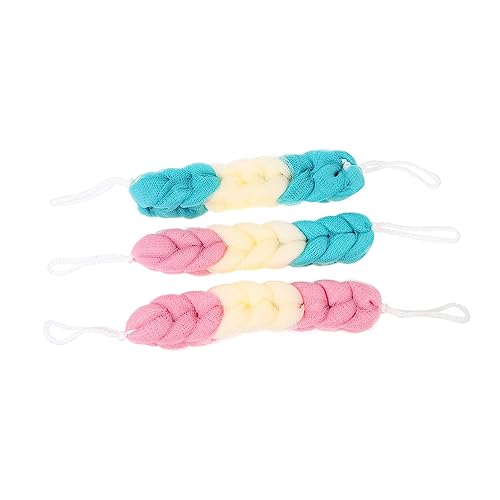 NIYANGLE 3stücke Teiliges Rücken-badetuch Für Erwachsene Lange Beidseitige Massage-reinigungstipps Leicht Und Tragbar Für Hause Reisen Exfolierende Hautpflege Für Entspannte Muskulatur von NIYANGLE