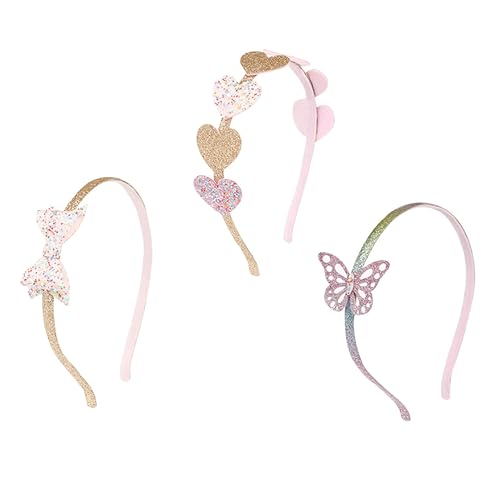 NIYANGLE 3stücke Kopfschmuck Haarreif Pailletten Design Süße Kopfschmuck Für Mädchen Party Geburtstag Weihnachts Halloween Accessoires von NIYANGLE