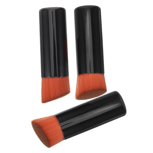 NIYANGLE 3stücke Teiliges Tragbare Schminkpinsel Foundation Pinsel Und Rougepinsel Mit Weichen Borsten Für Makellose Anwendung Unterwegs Für Frauen Und Reisen von NIYANGLE