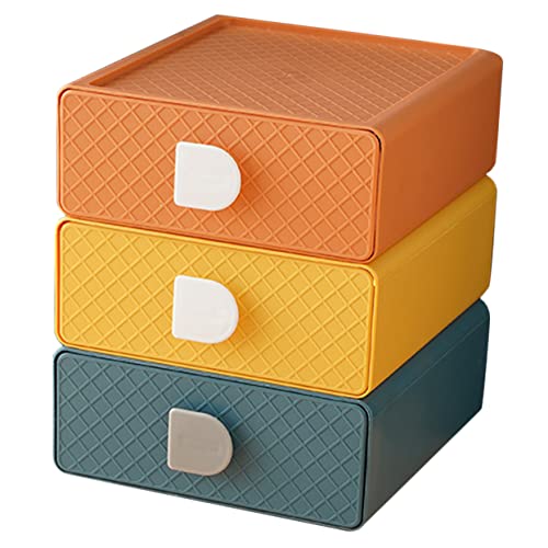 NIYANGLE 3stücke Tischkosmetikbox Für Aufbewahrung Von Lippenstift Nagellack Und Schmuck Transparente Kunststoffbox Als Schreibtisch-organizer Für Büro-schreibwaren von NIYANGLE