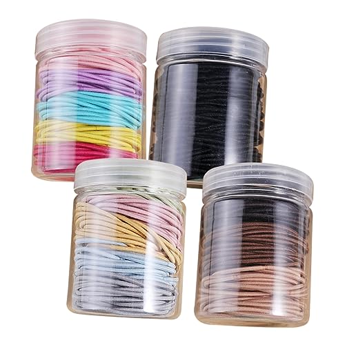 NIYANGLE 4stücke Nylon Haargummis Für Damen Elastische Farbenfrohe Haargummis Für Für Und Mädchen Binden Von Haaren Für Stylische Looks von NIYANGLE