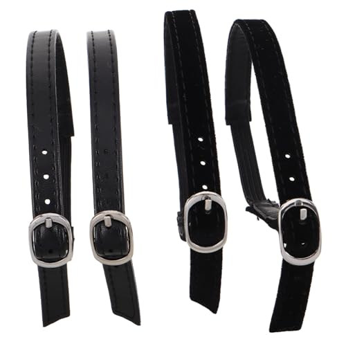 NIYANGLE 4 Paare Damen High Heel Schuhbänder Verstellbare Anti-löse Riemen mit Schnalle Abnehmbare Knöchelriemen für Lockere High Heels Modisches Accessoire für Party Büro und Alltag von NIYANGLE