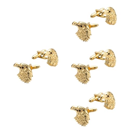 NIYANGLE 4 Paare Herren-Smoking-Manschettenknöpfe Hemd Manschettenknöpfe für Smoking men accessories Goldene Manschettenknöpfe Aniaml-Manschettenknöpfe Manschettenknöpfe aus Metall Kupfer von NIYANGLE